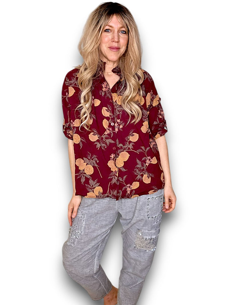 Plum Dolly Lemon Top