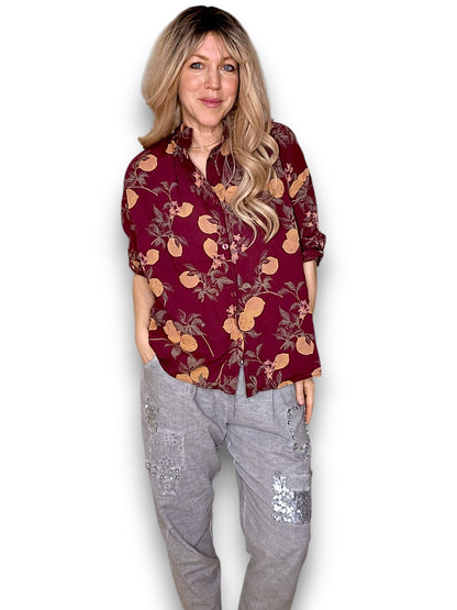 Plum Dolly Lemon Top