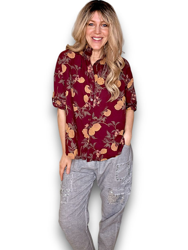 Plum Dolly Lemon Top