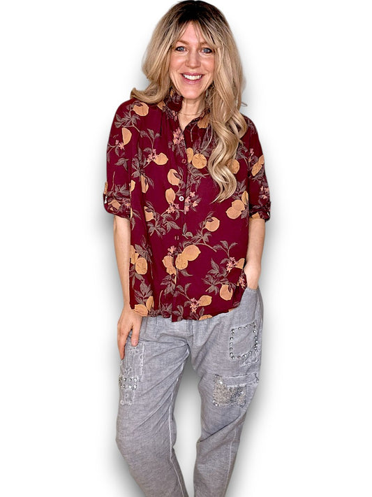 Plum Dolly Lemon Top