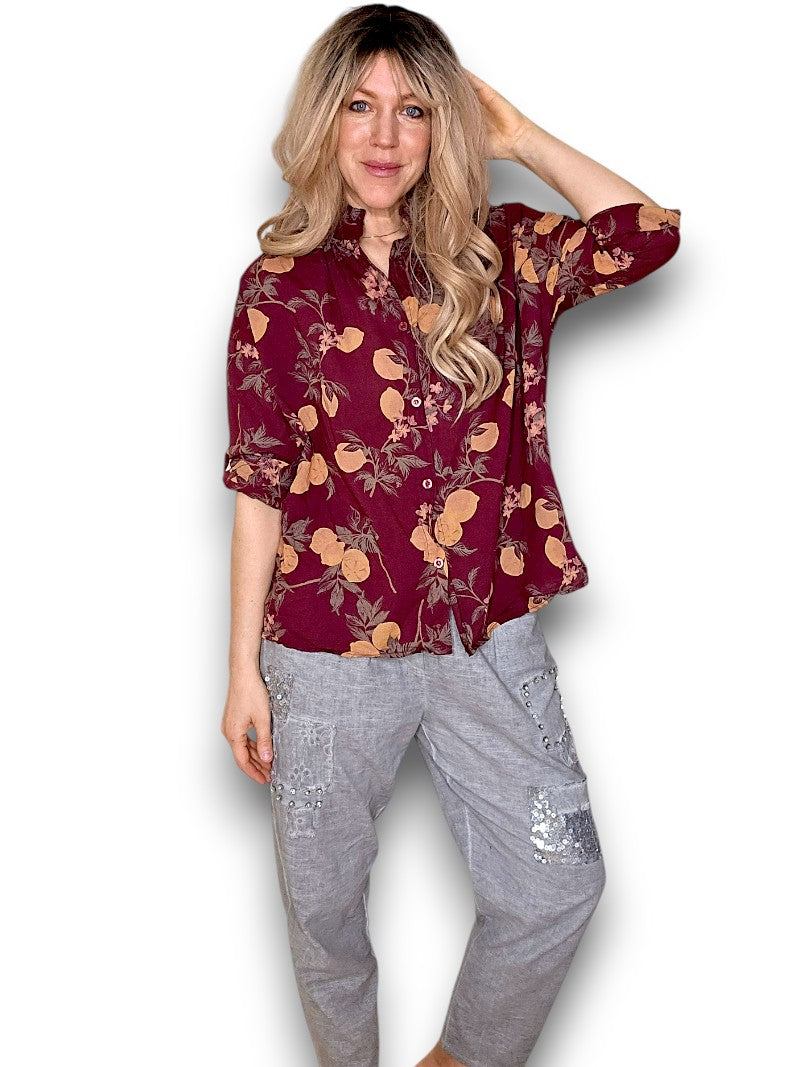 Plum Dolly Lemon Top