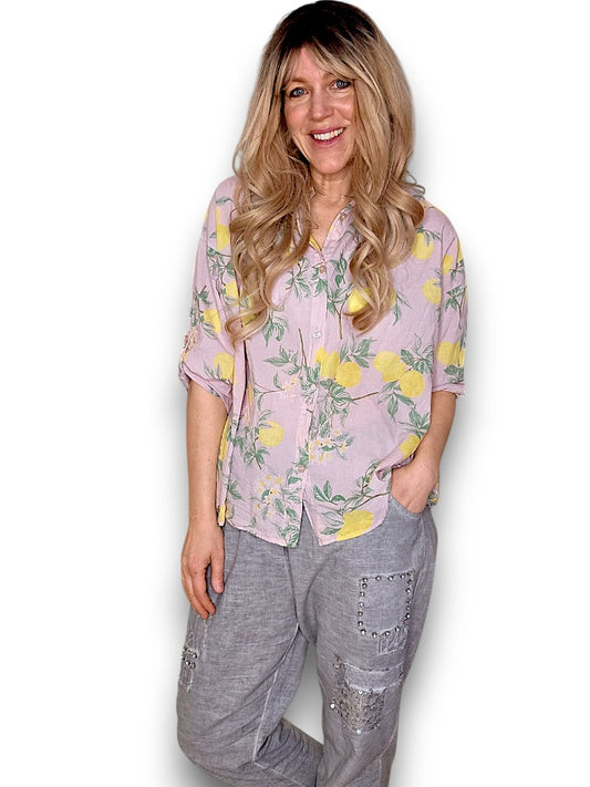 Baby Pink Dolly Lemon Top