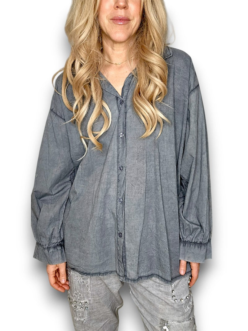 Charcoal Bow Shirt