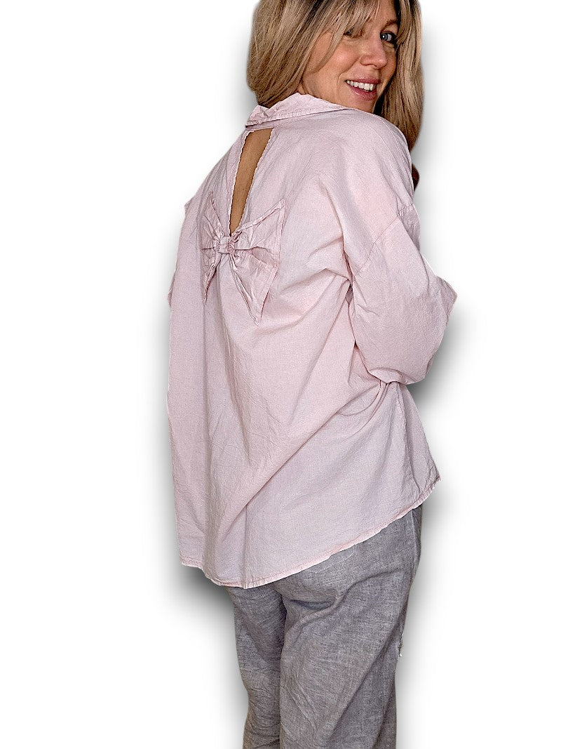 Baby Pink Bow Shirt