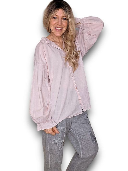 Baby Pink Bow Shirt