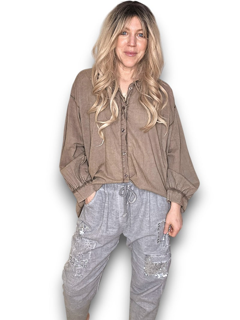 Mocha Bow Shirt