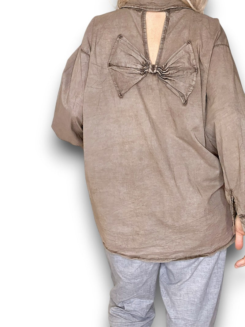 Mocha Bow Shirt