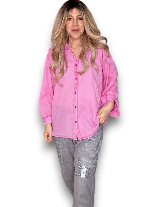 Bright Pink Bow Shirt