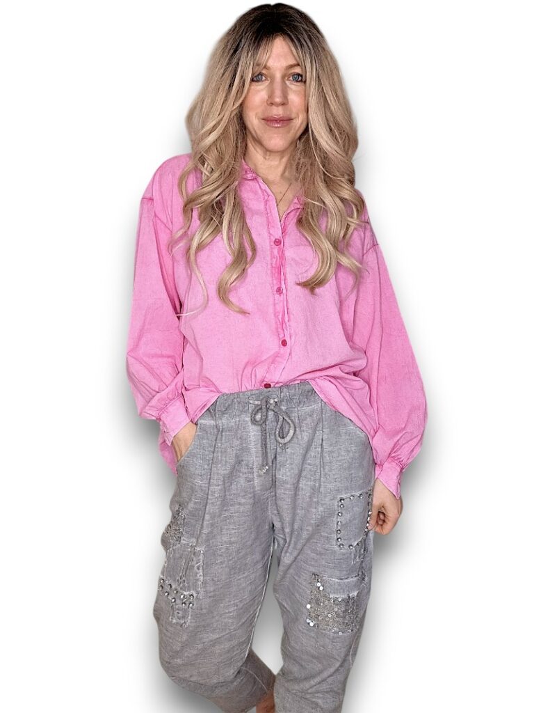 Bright Pink Bow Shirt