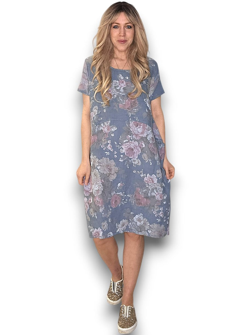 Petrol Scarlett Rose Jungle Dress