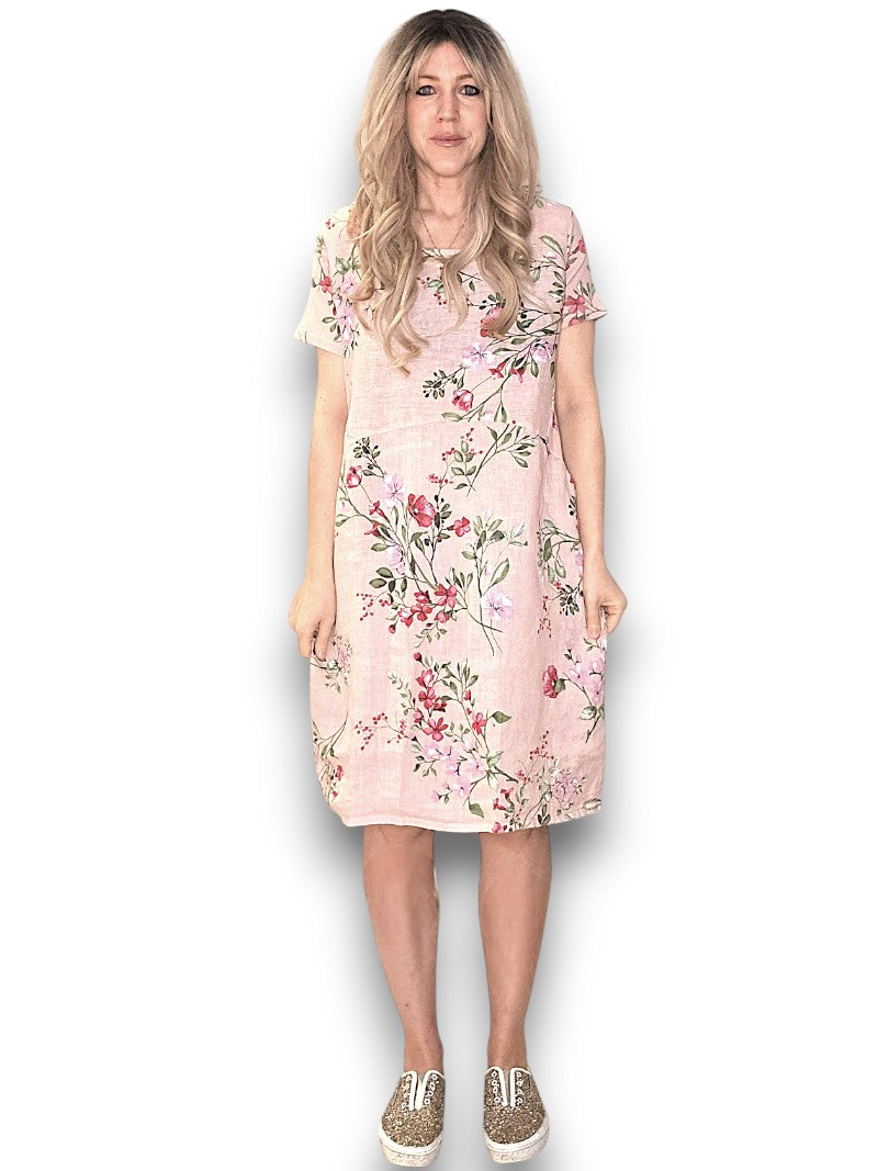 Baby Pink Lingonberry Jungle Dress