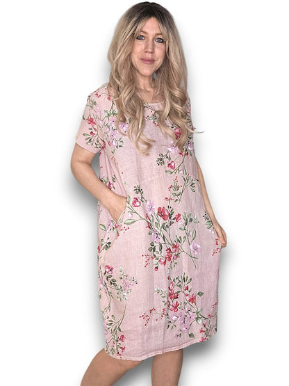 Baby Pink Lingonberry Jungle Dress