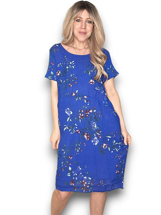 Cobalt Lingonberry Jungle Dress