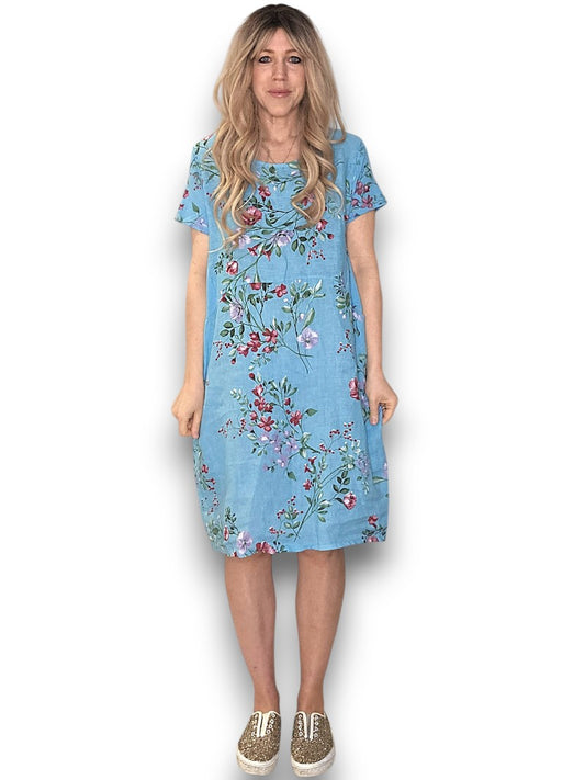Turquoise Lingonberry Jungle Dress