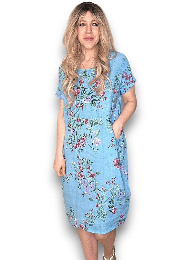Turquoise Lingonberry Jungle Dress