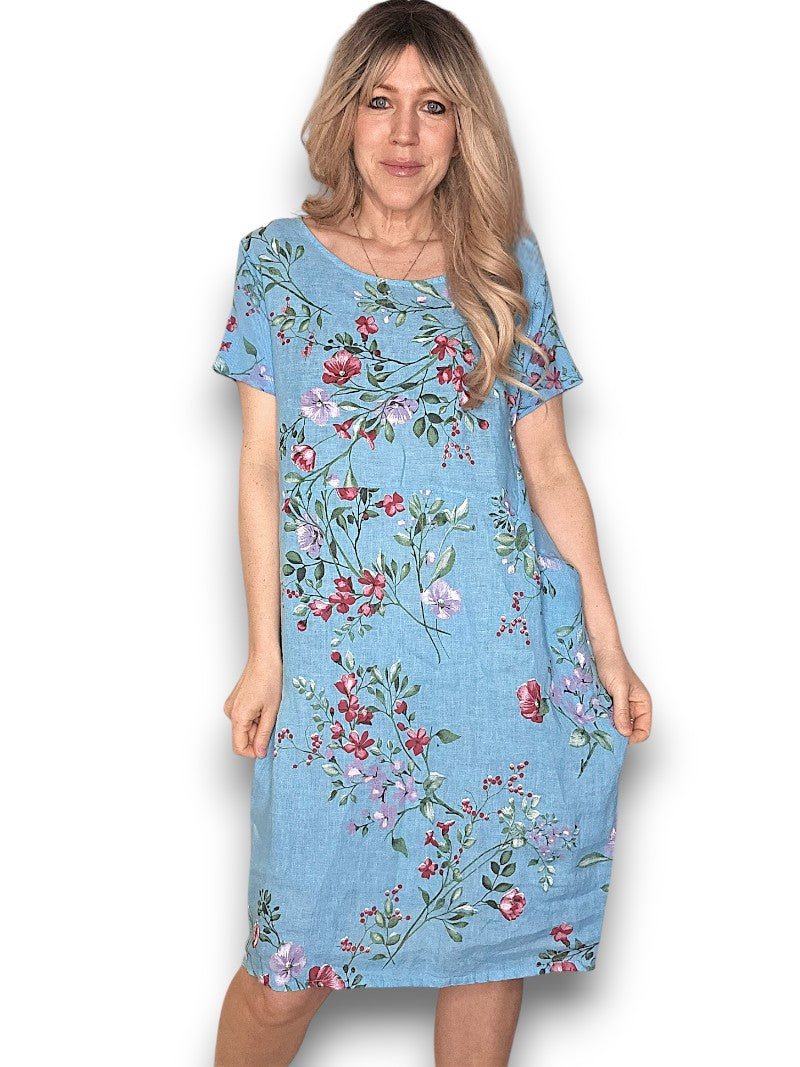 Turquoise Lingonberry Jungle Dress