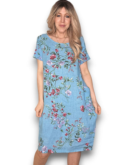 Turquoise Lingonberry Jungle Dress