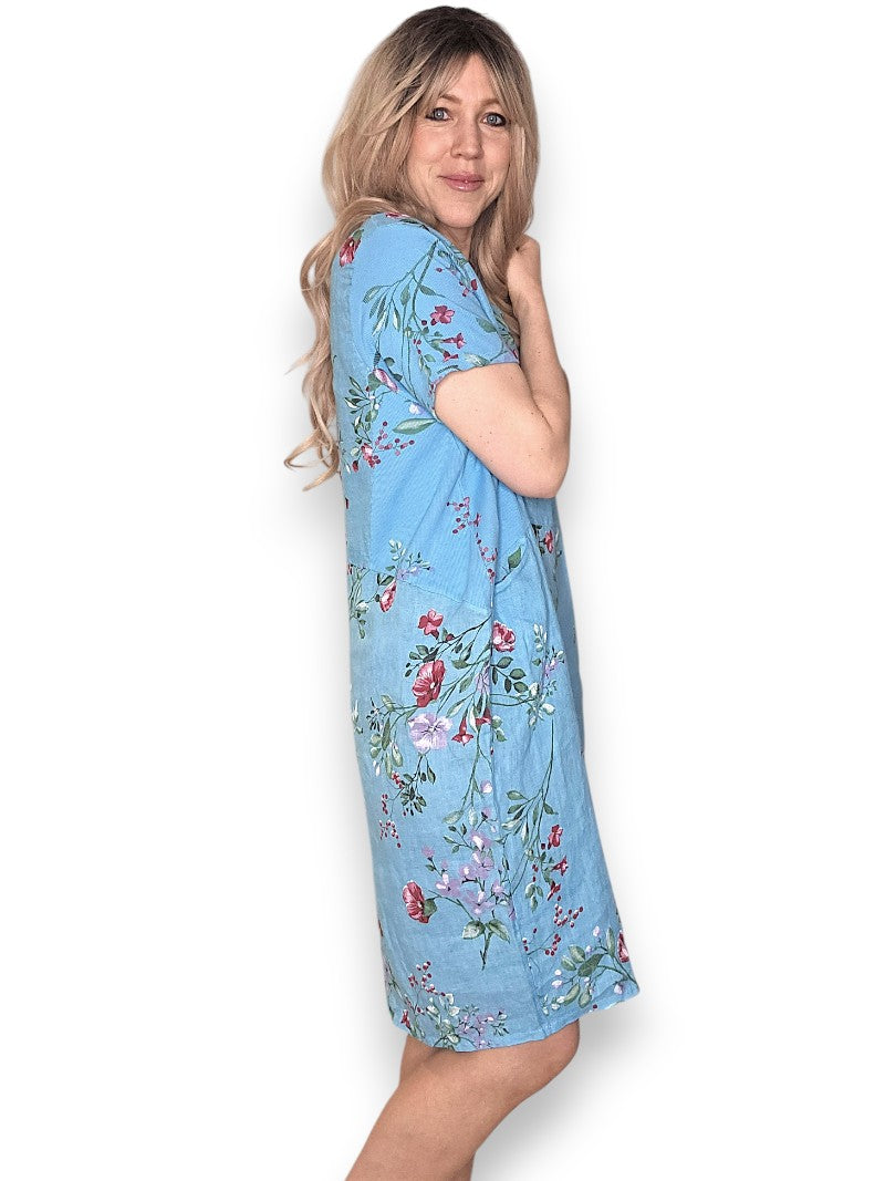 Turquoise Lingonberry Jungle Dress