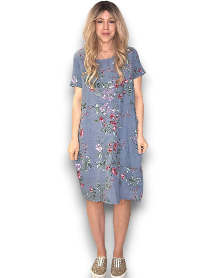 Petrol Lingonberry Jungle Dress