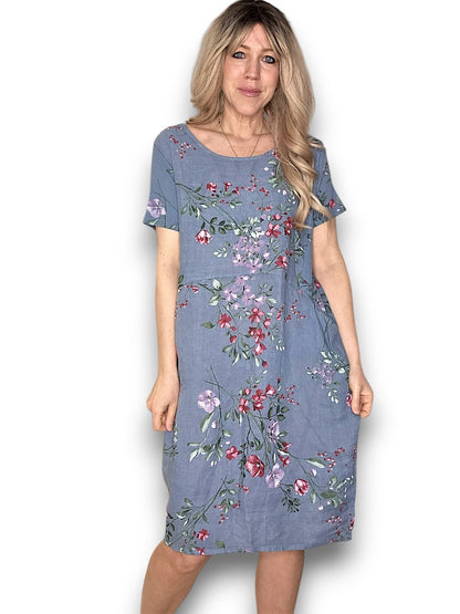 Petrol Lingonberry Jungle Dress