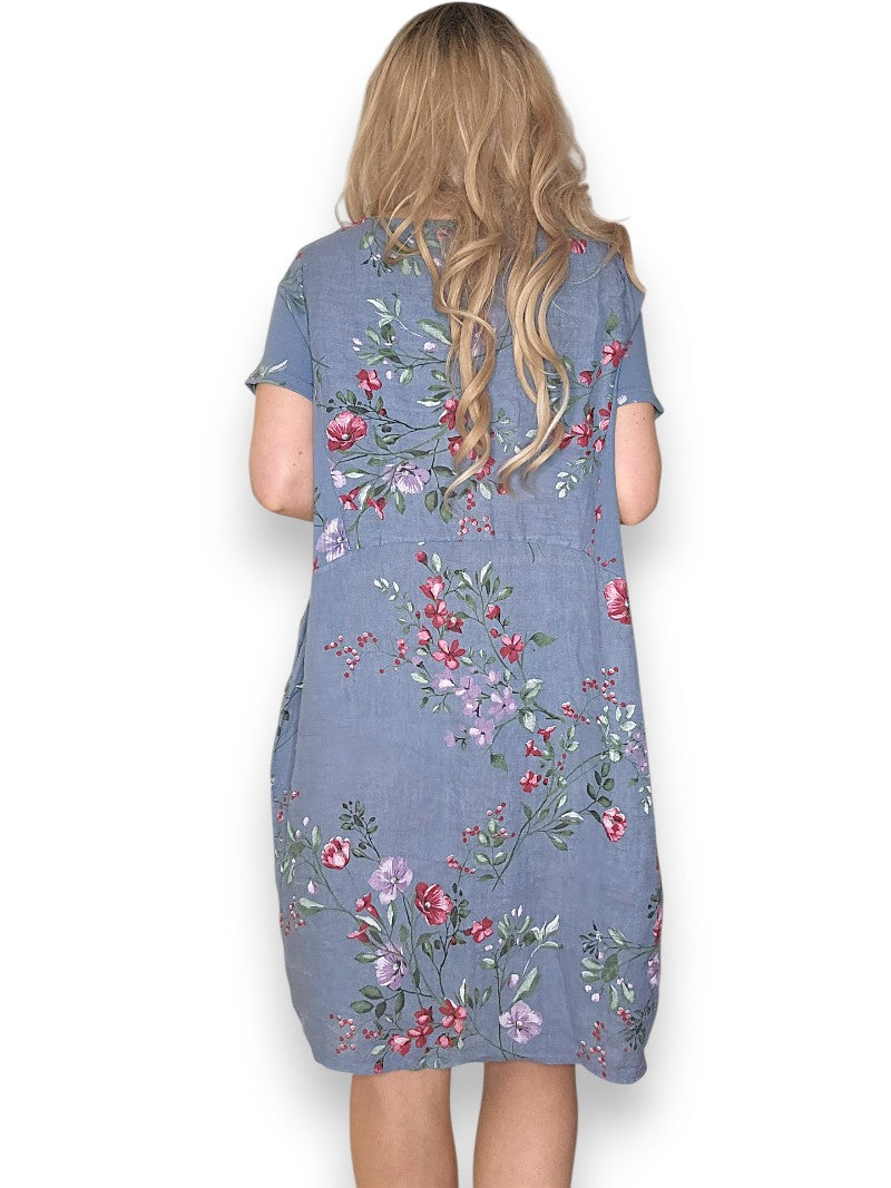 Petrol Lingonberry Jungle Dress