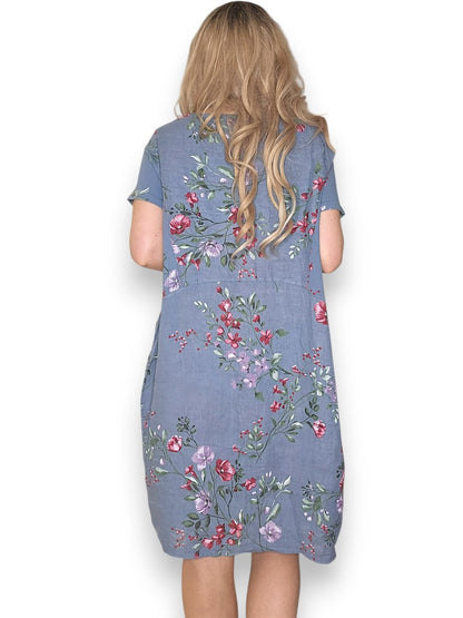 Petrol Lingonberry Jungle Dress