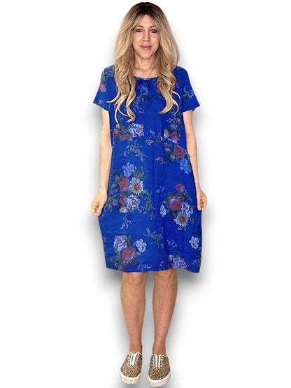 Cobalt Bouquet Jungle Dress