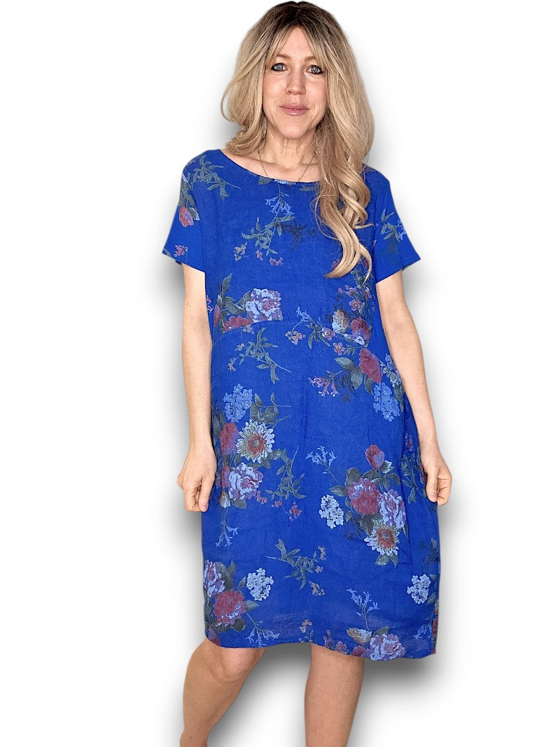 Cobalt Bouquet Jungle Dress