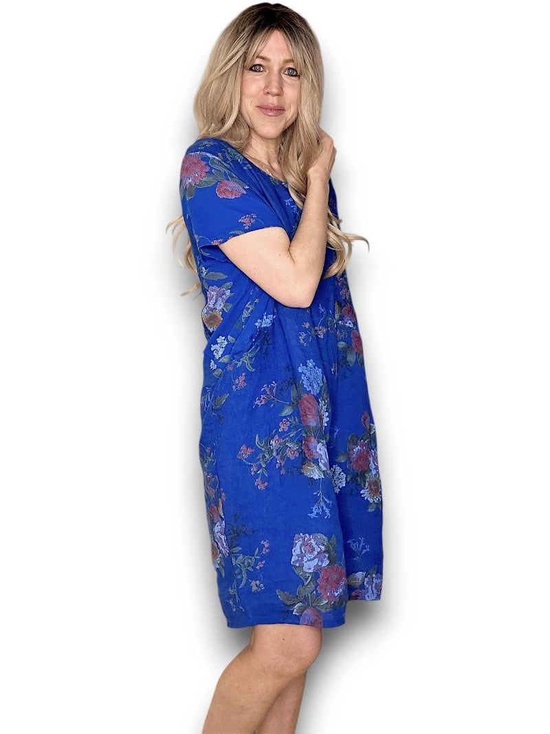 Cobalt Bouquet Jungle Dress