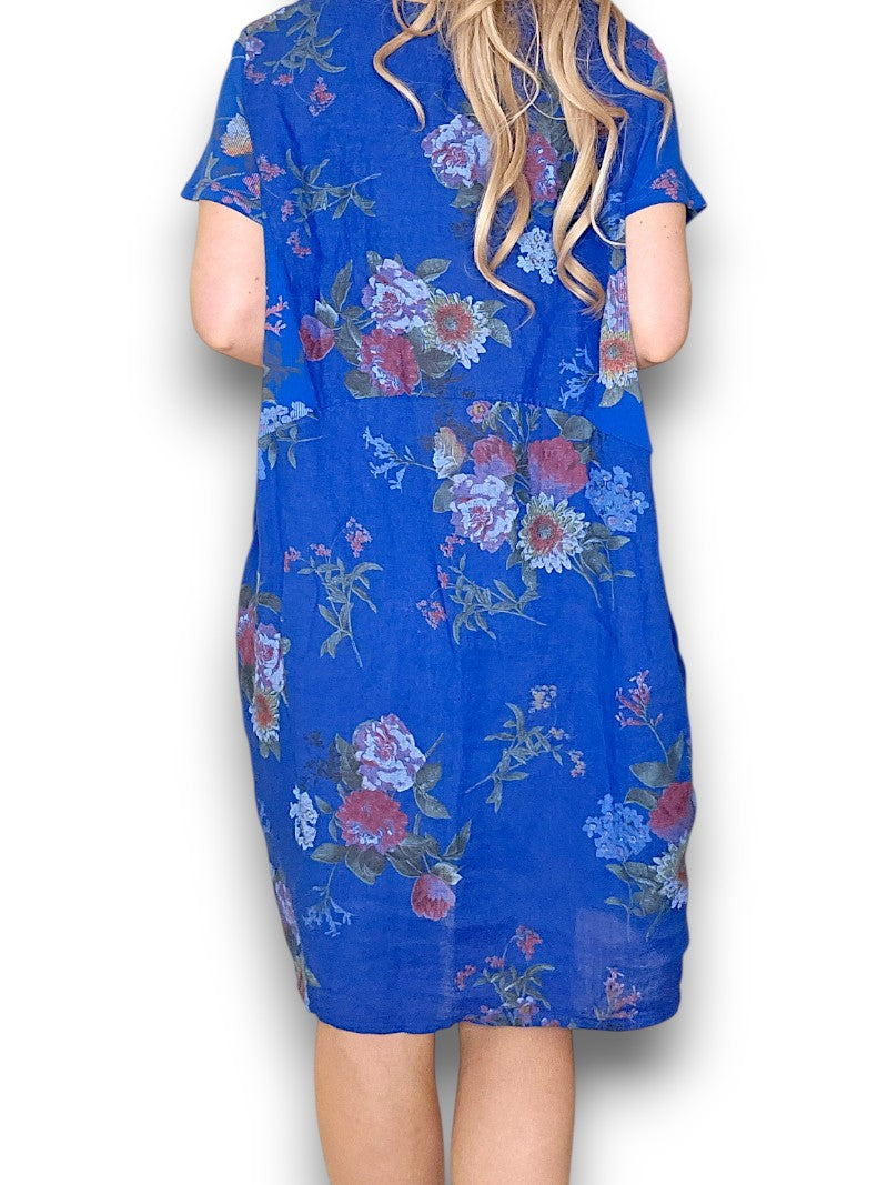 Cobalt Bouquet Jungle Dress