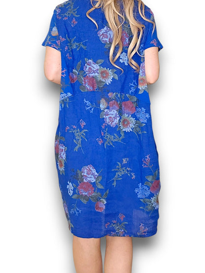Cobalt Bouquet Jungle Dress