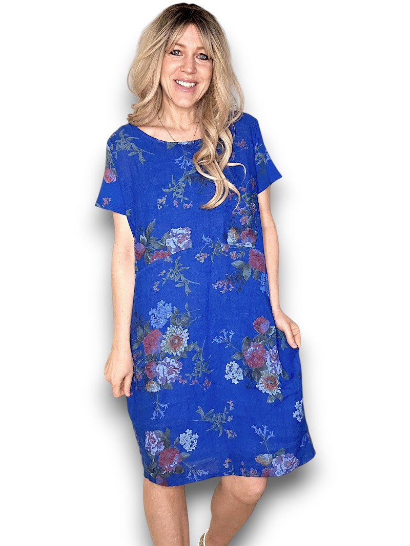 Cobalt Bouquet Jungle Dress