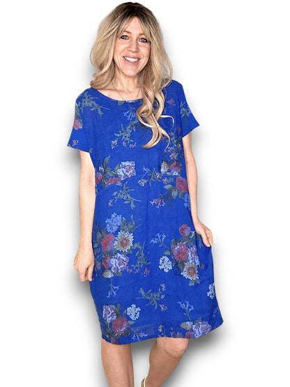 Cobalt Bouquet Jungle Dress