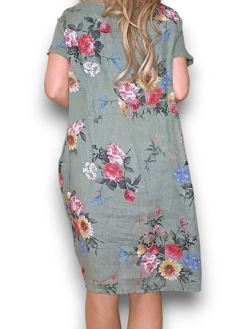 Sage Bouquet Jungle Dress