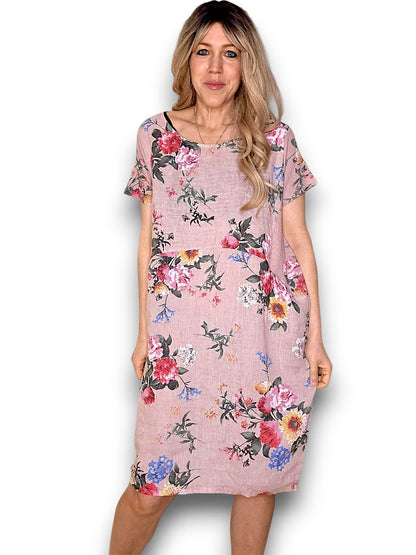 Baby Pink Bouquet Jungle Dress