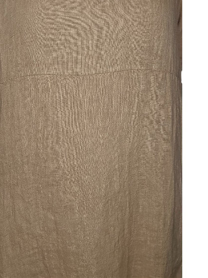 Coffee Plain Mid Sleeve Maxi Dress (2 sizes)