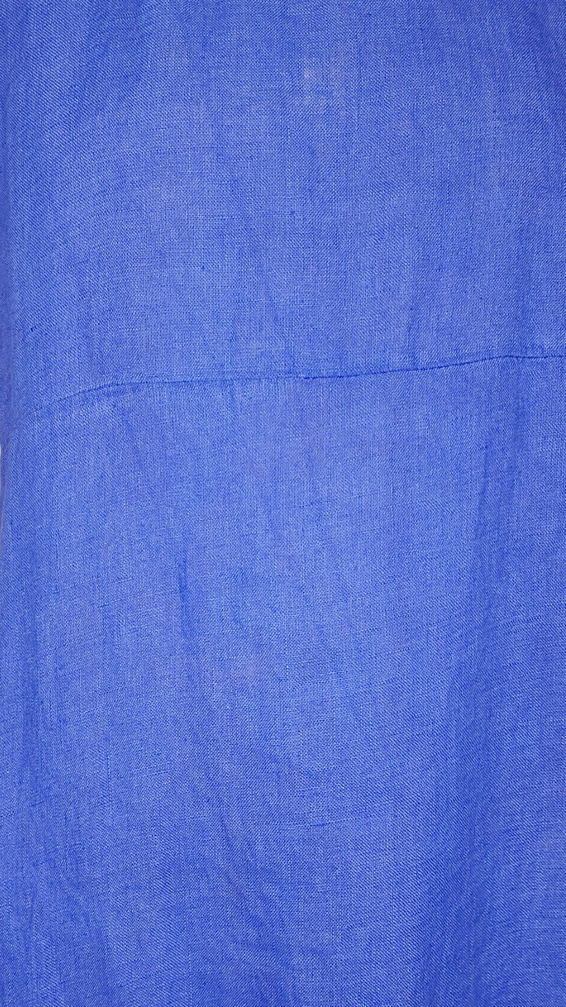 Cobalt Plain Mid Sleeve Maxi Dress