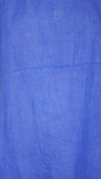 Cobalt Plain Mid Sleeve Maxi Dress
