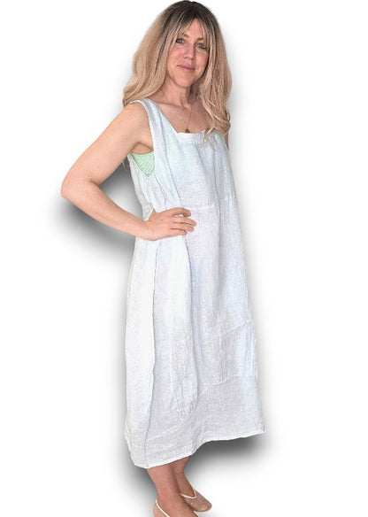 Light Mint Plain Maxi Tank Dress