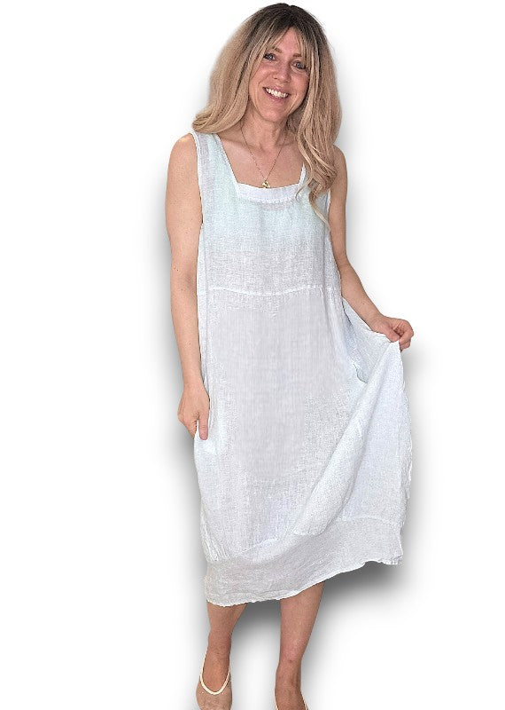 Light Mint Plain Maxi Tank Dress