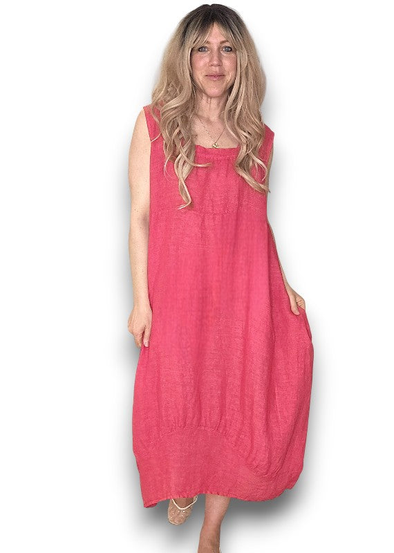Lipstick Plain Maxi Tank Dress