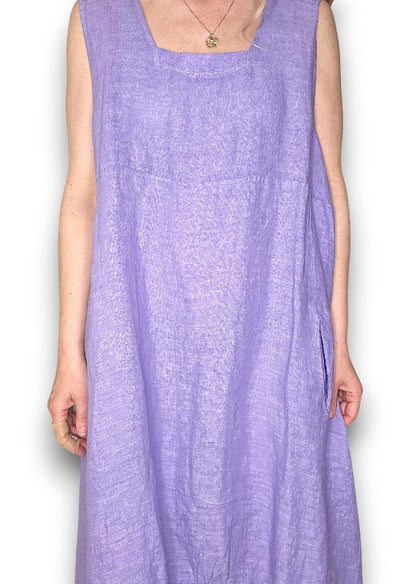 Lilac Plain Maxi Tank Dress