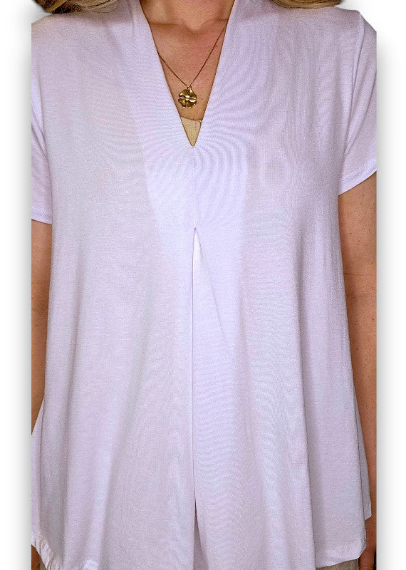 White Samba Viscose Tee