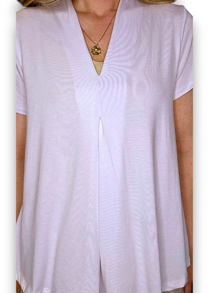 White Samba Viscose Tee