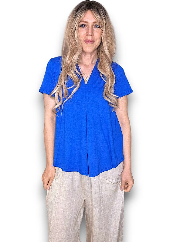 Cobalt Samba Viscose Tee
