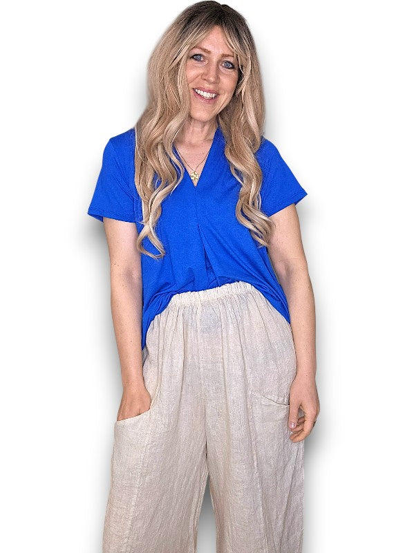 Cobalt Samba Viscose Tee