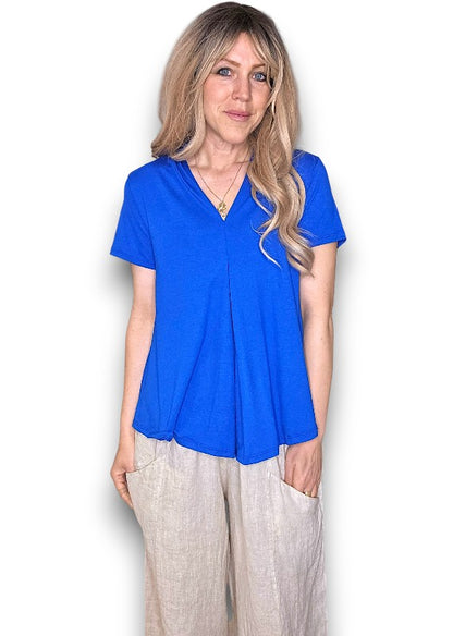 Cobalt Samba Viscose Tee