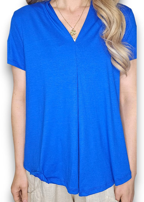 Cobalt Samba Viscose Tee