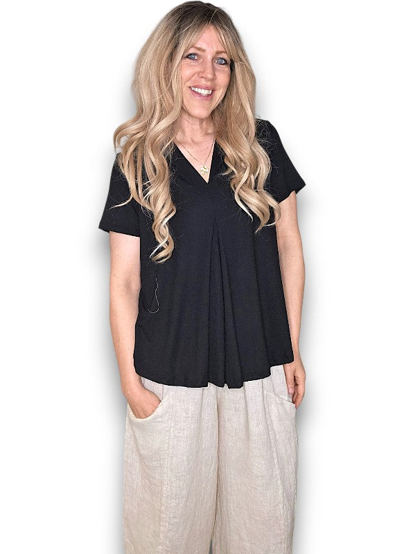 Black Samba Viscose Tee
