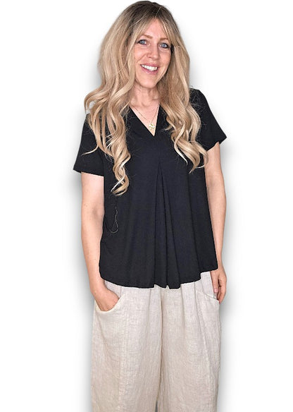 Black Samba Viscose Tee